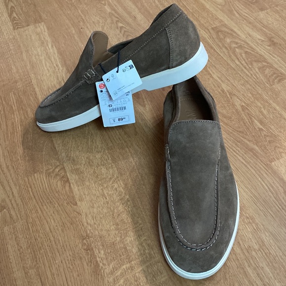 ZARA Suede Men’s Moccasin shoes 👞 New with 🏷 - Picture 2 of 9